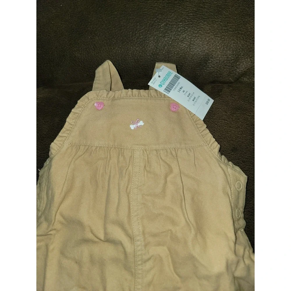 Gymboree vintage puppy love bodysuit and overalls size 3 6 months nwt‎